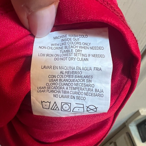 GB Girl’s Red Velvet Red Holiday Dress (Size L) - Picture 8 of 8